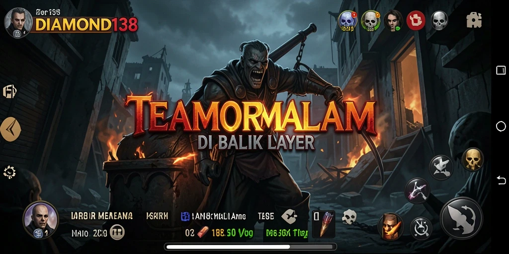 Tangkapan layar gameplay seram dari DIAMOND138 menampilkan suasana mencekam.