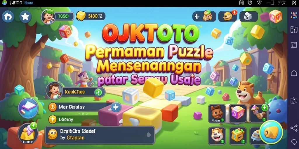 Screenshot OJKTOTO memperlihatkan gameplay puzzle yang seru dan menantang.